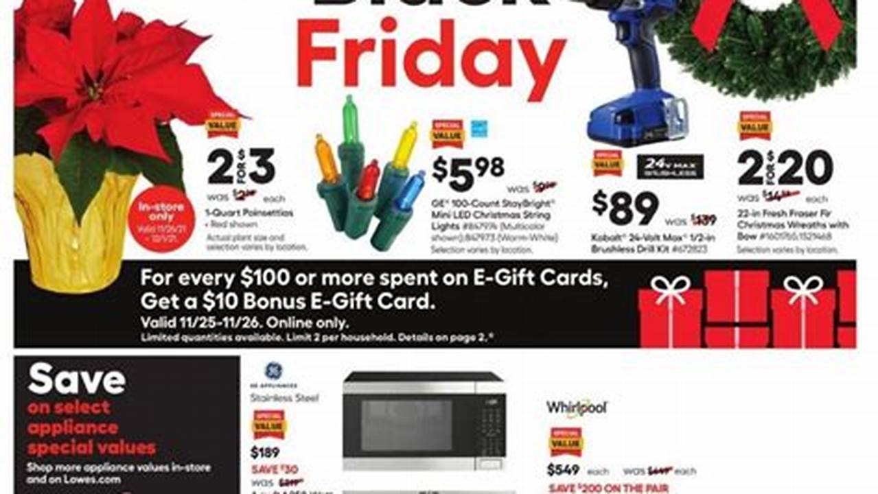 Black Friday Deals At Lowes 2024