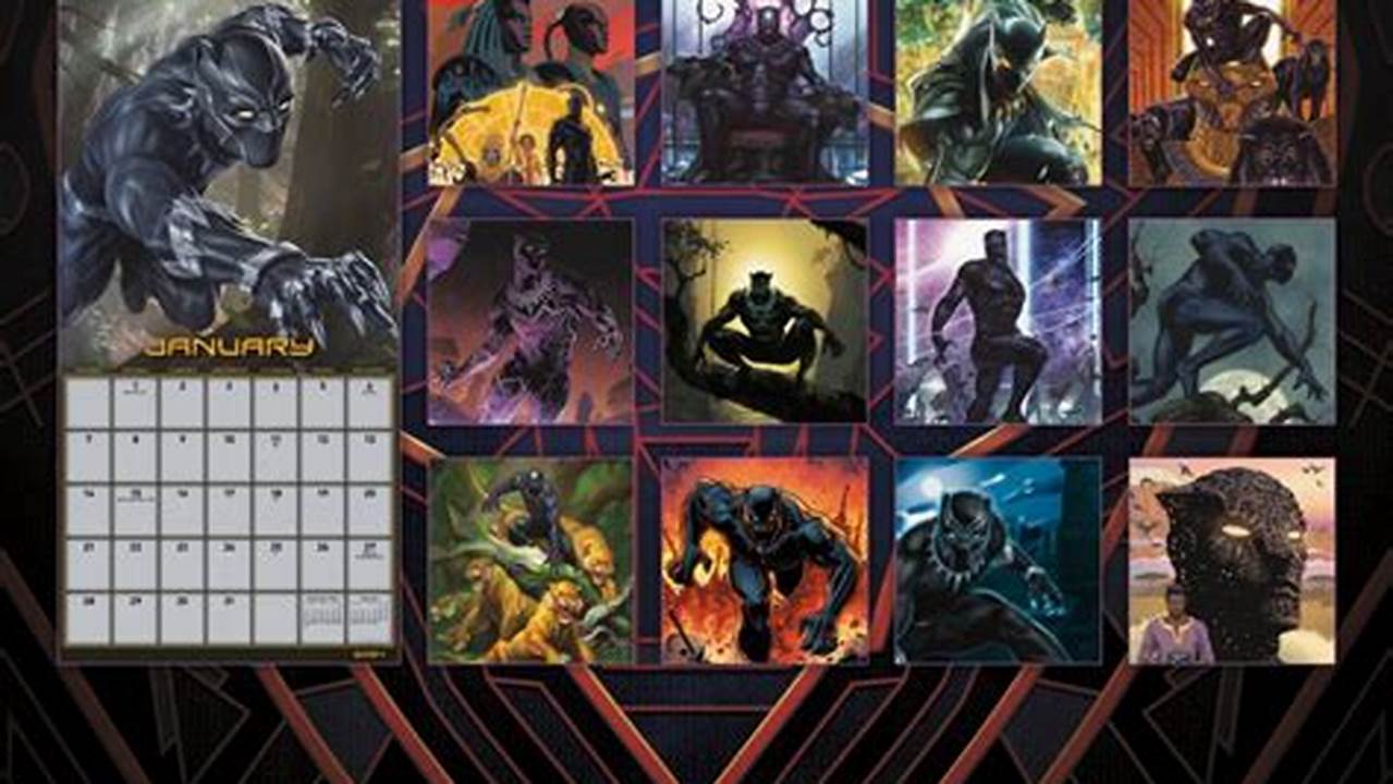 Black Panther 2024 Calendar