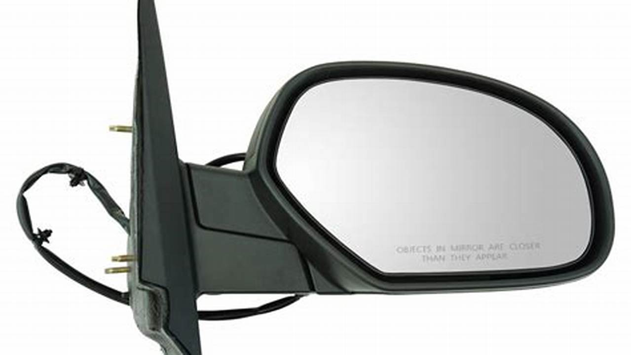 Black Power Heated Side Mirrors W/Manual Folding., 2024