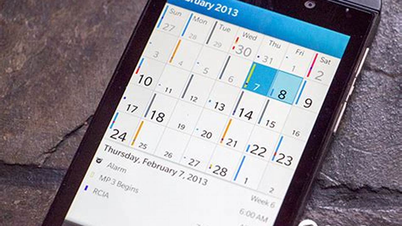 Blackberry 10 Calendar