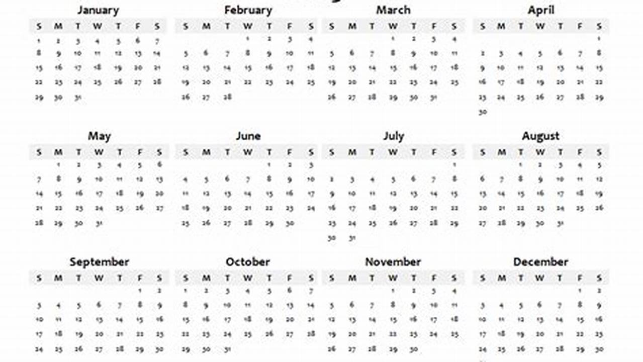 Blank 2023-2024 Printable Calendar Template Printable
