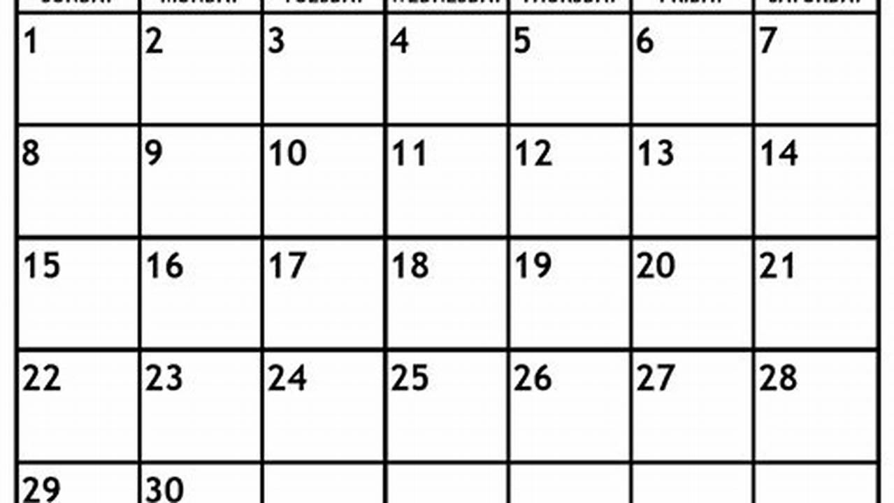 Blank Calendar Pages September 2024 Full