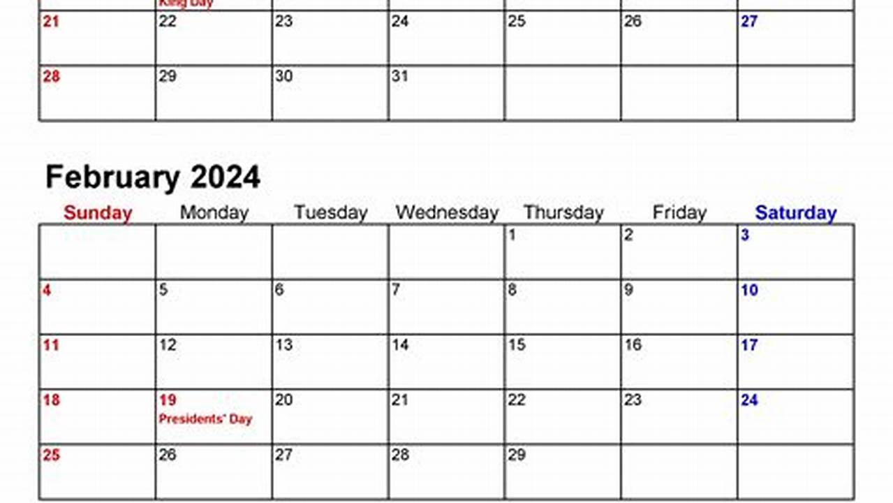 Blank Quarterly Calendar 2024