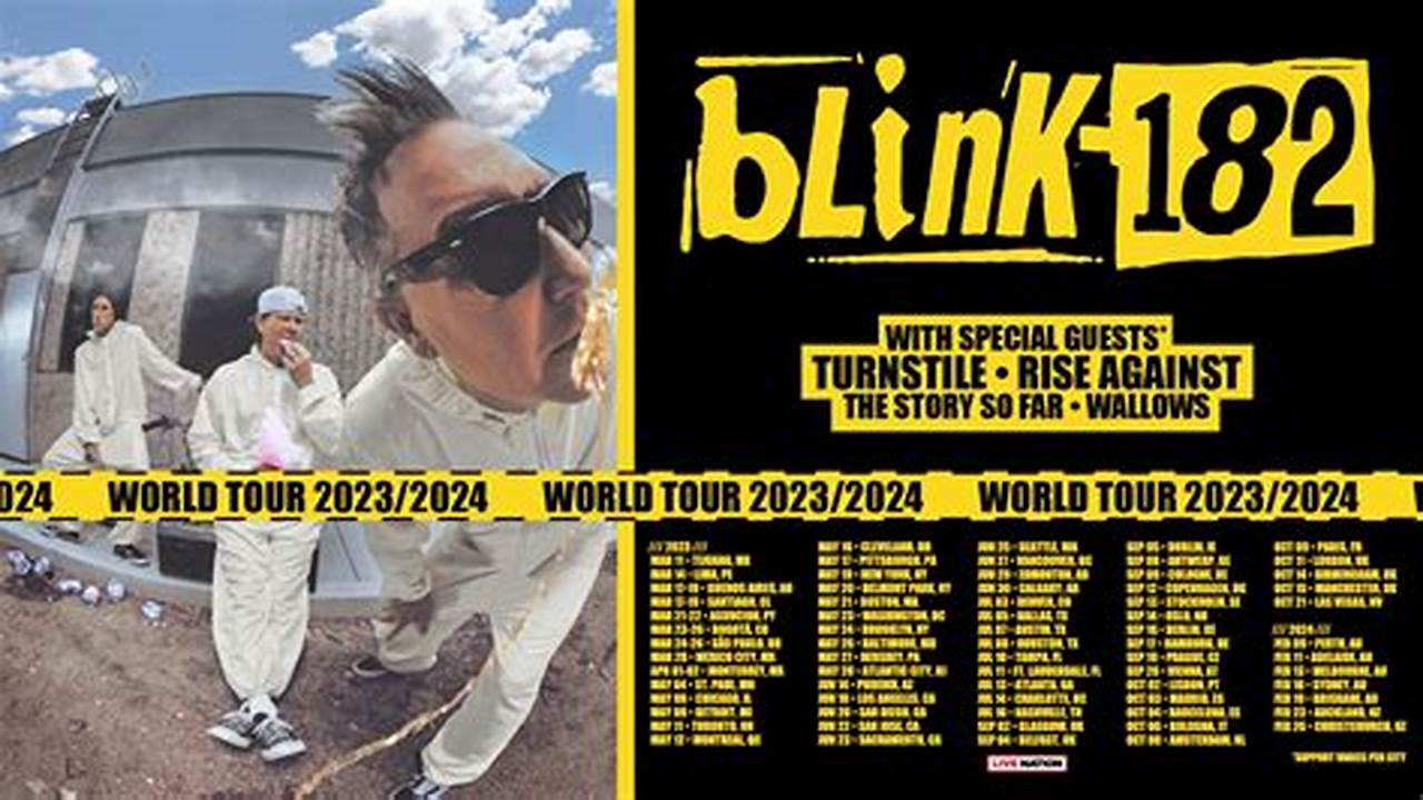 Blink 182 Tour 2024 Lineup