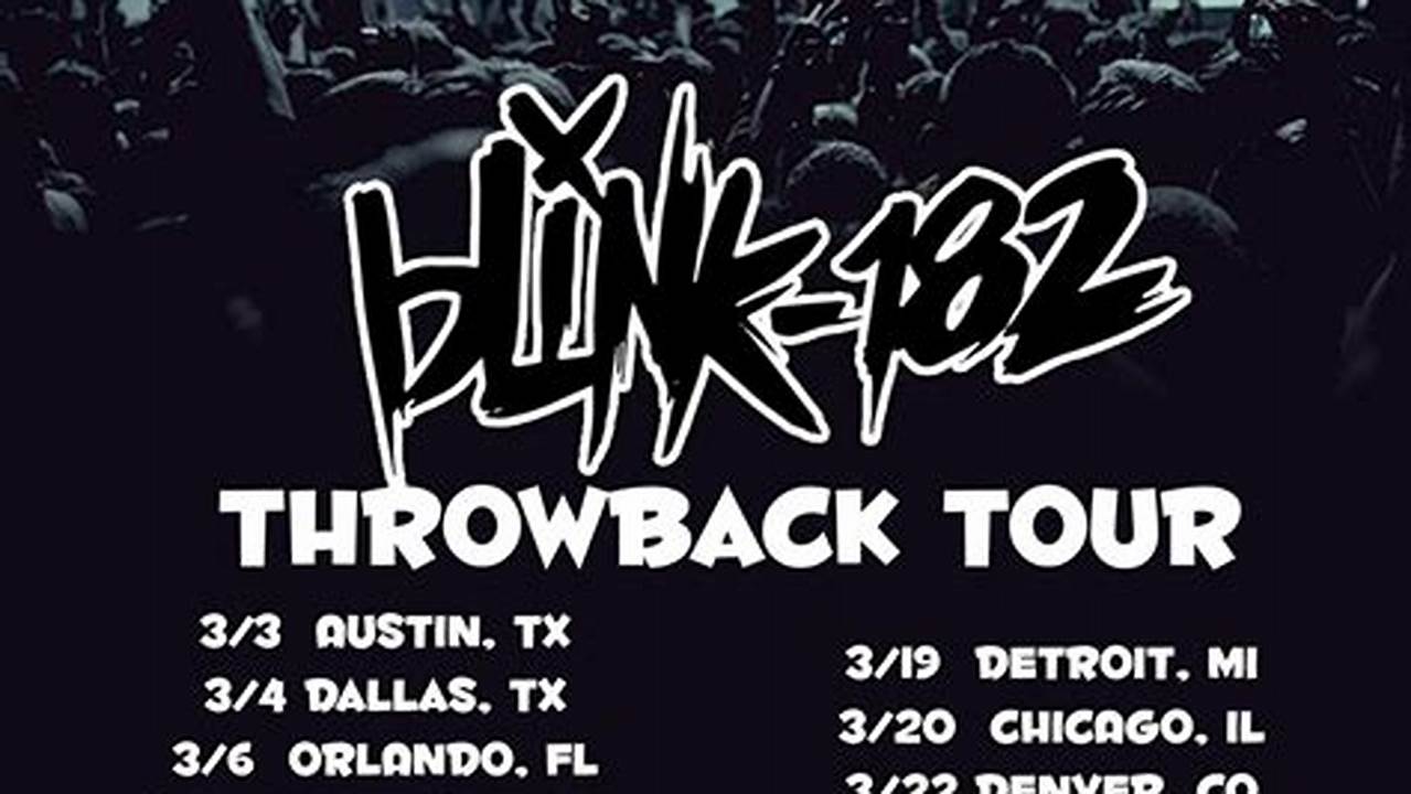 Blink 182 Tour 2024 Poster