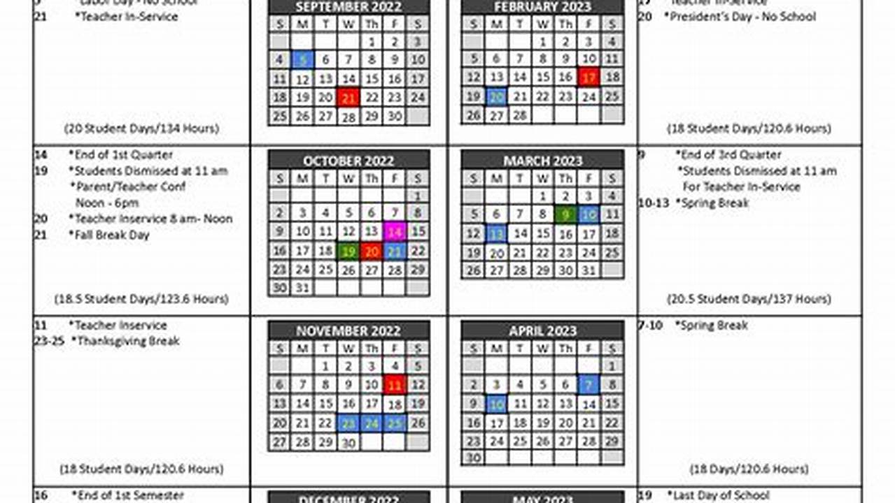 Bloomfield School Calendar 2024-2024