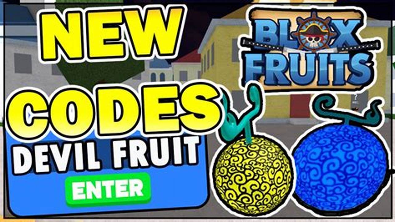 Blox Fruits Codes Roblox 2024