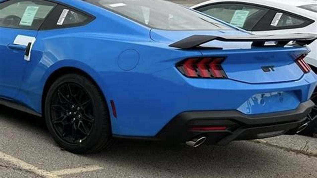 Blue 2024 Mustang