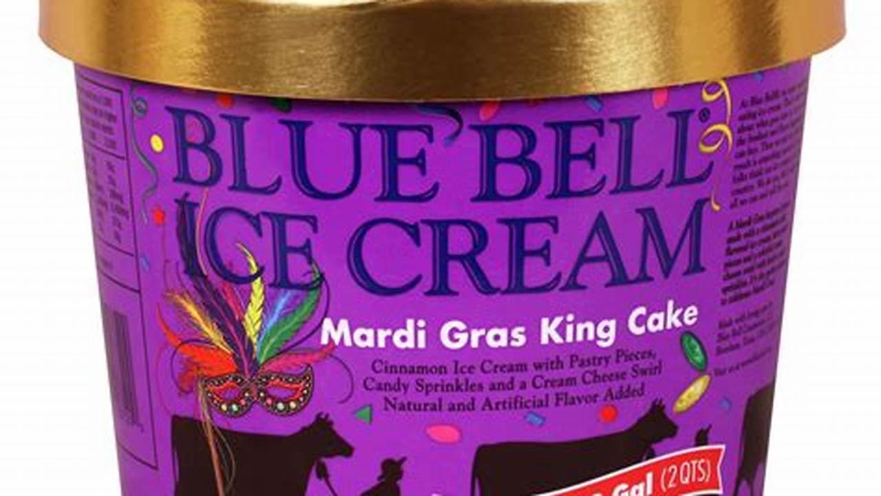 Blue Bell Mardi Gras Ice Cream 2024