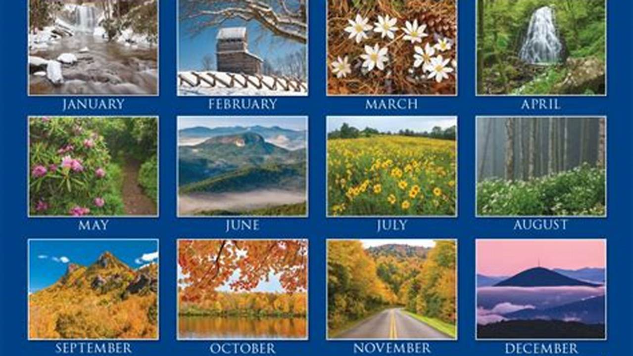 Blue Ridge Parkway Calendar 2024