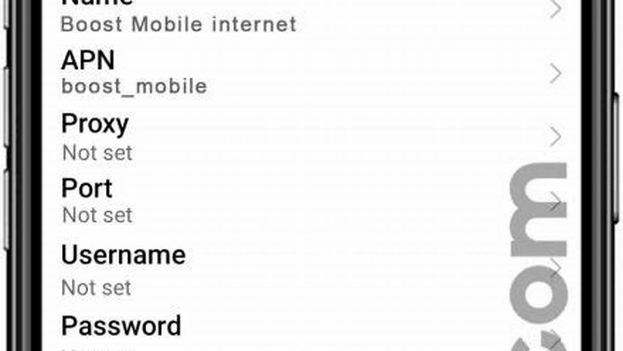Boost Apn Settings 2024