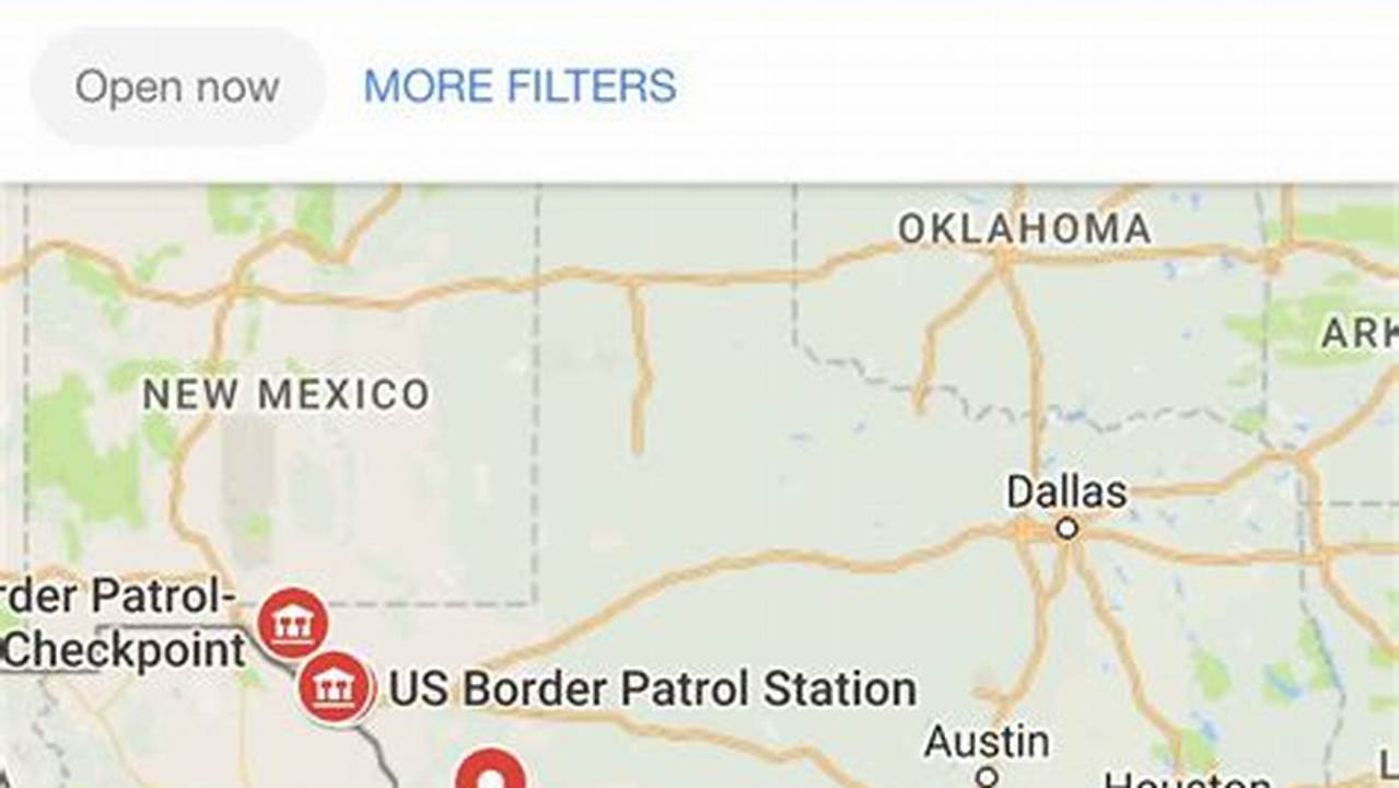 Border Patrol Checkpoints Map 2024