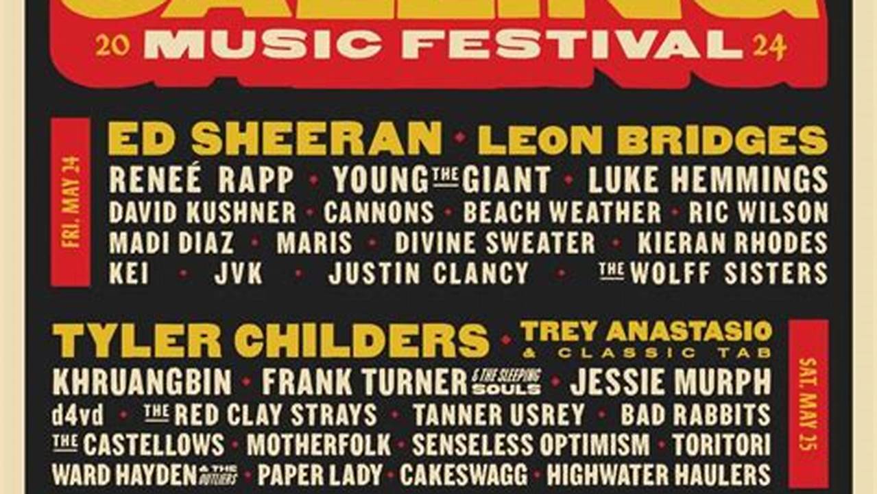 Boston Calling Festival Has Announced Its 2024 Lineup With Headliners Ed Sheeran, Leon Bridges, The Killers, And More., 2024