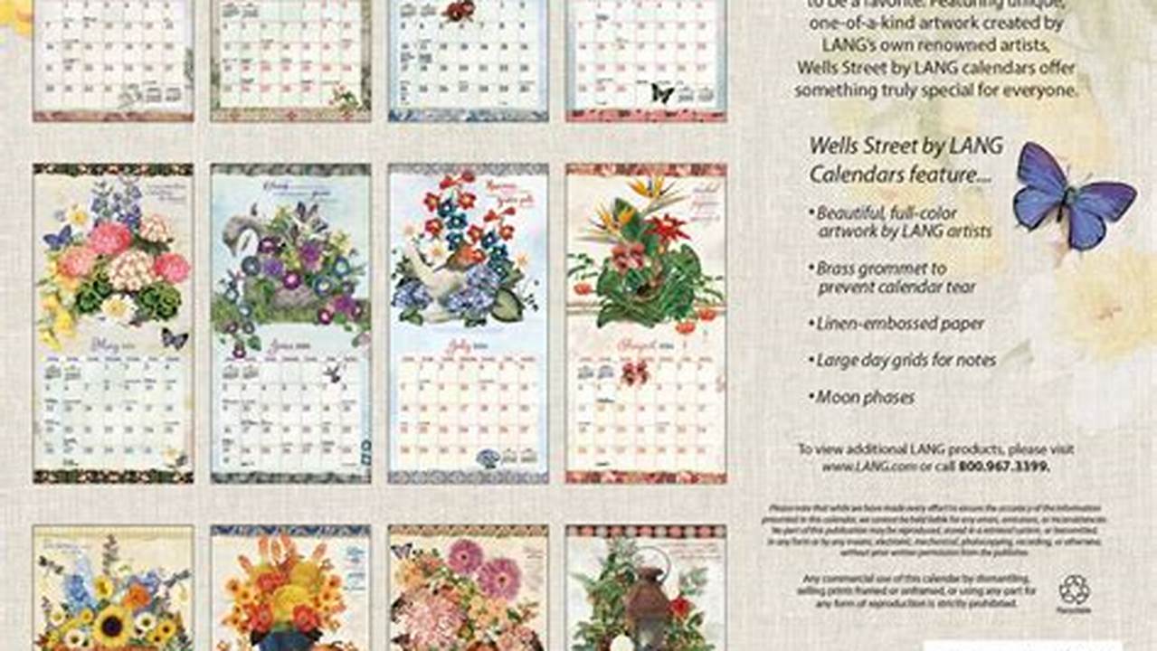 Botanical 2024 Calendar Calculator App