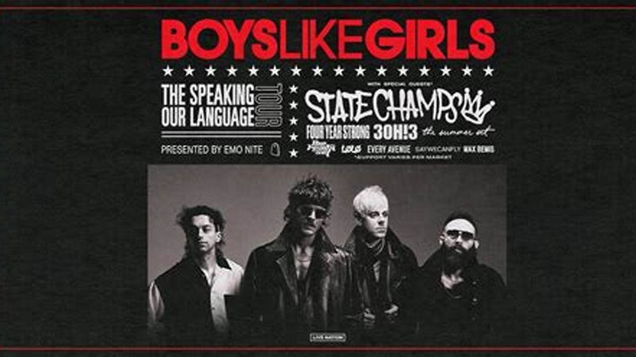Boys Like Girls Tour 2024 Setlist