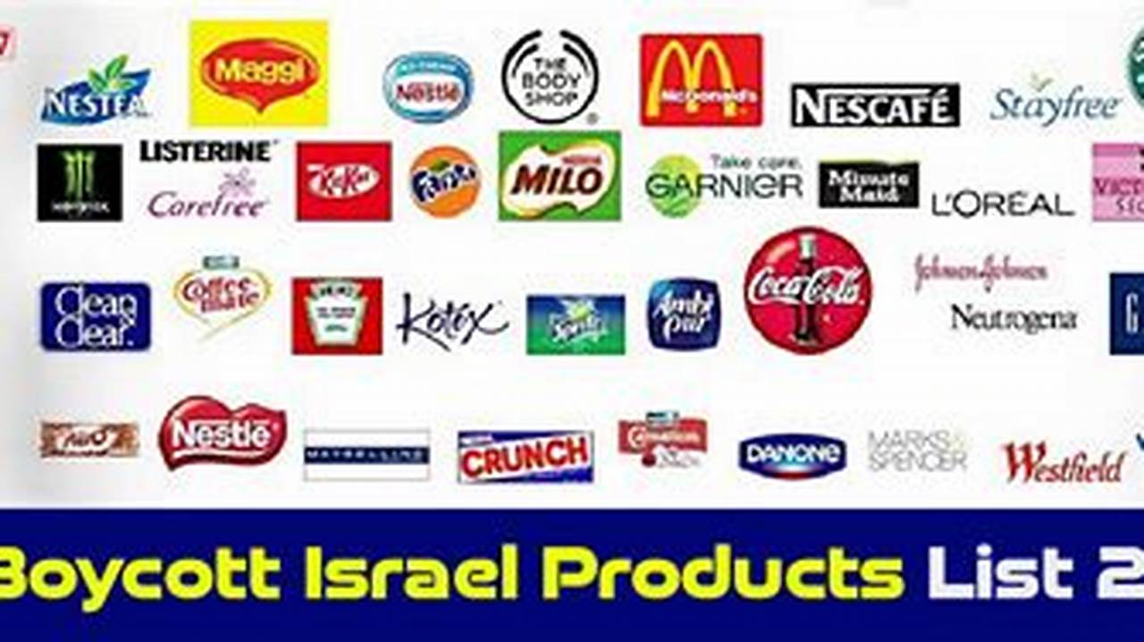 Brands To Boycott Israel 2024