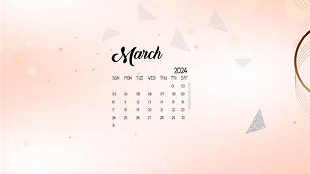 Brighten Your Screen With Cute Calendar Wallpapers., 2024