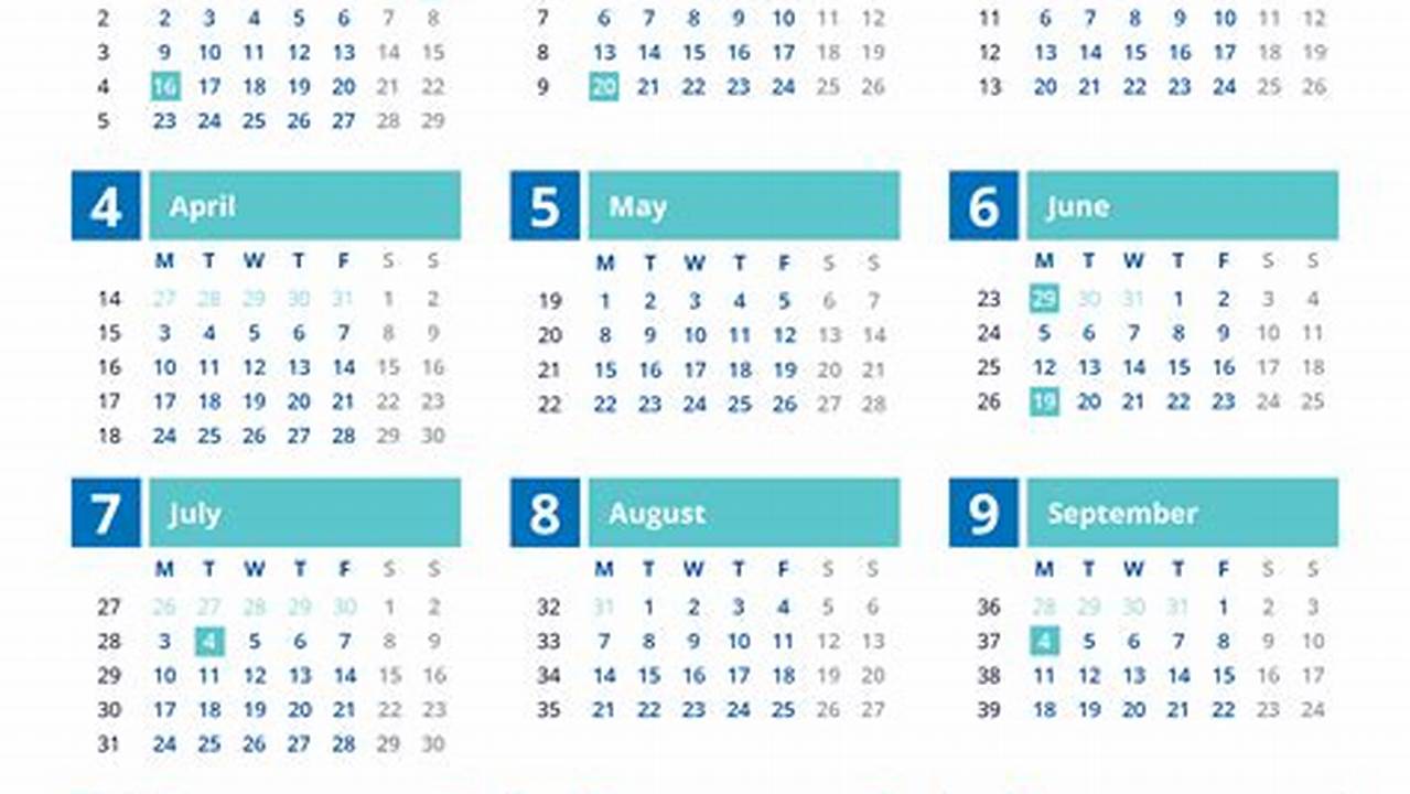 Broadcast Calendar Template