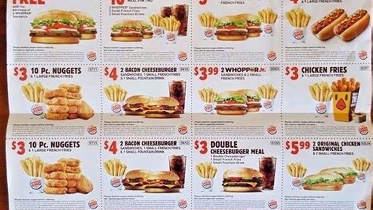 Burger King Breakfast Coupons 2024