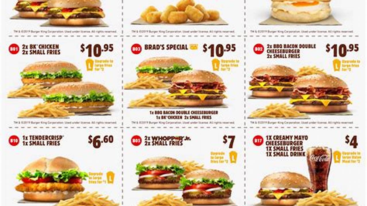 Burger King Coupons August 2024