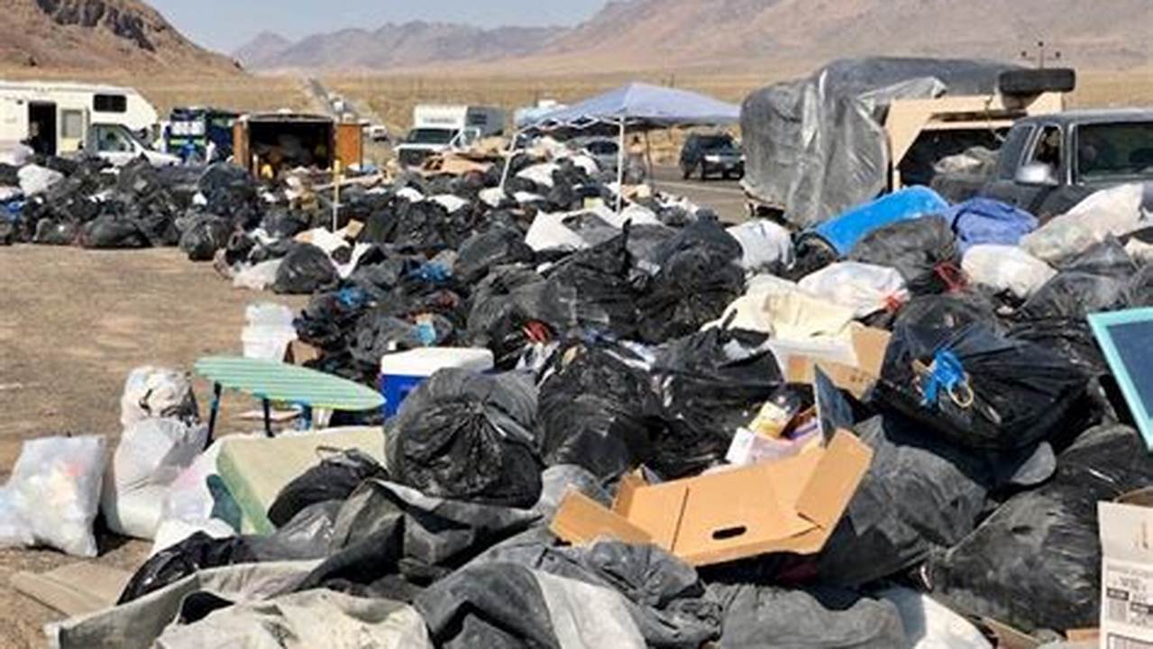 Burning Man 2024 Trash
