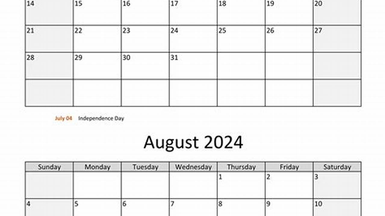 But Generally From July To August, 2024