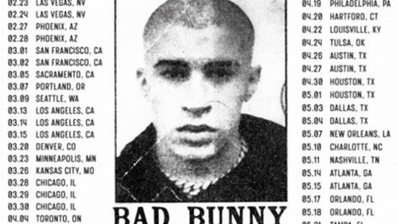 Buy Tickets To See Bad Bunny Live In Brooklyn., 2024