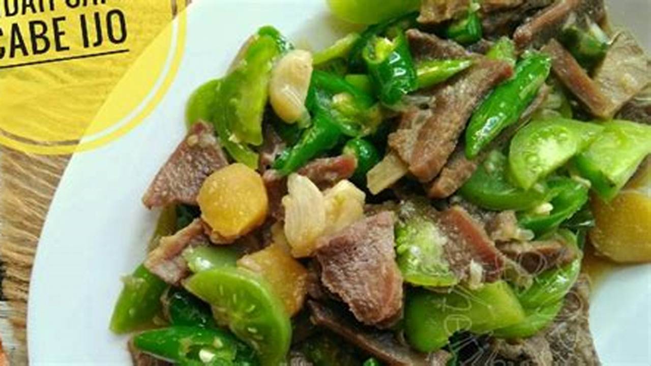 Cabai Yang Sesuai Selera, Resep7-10k