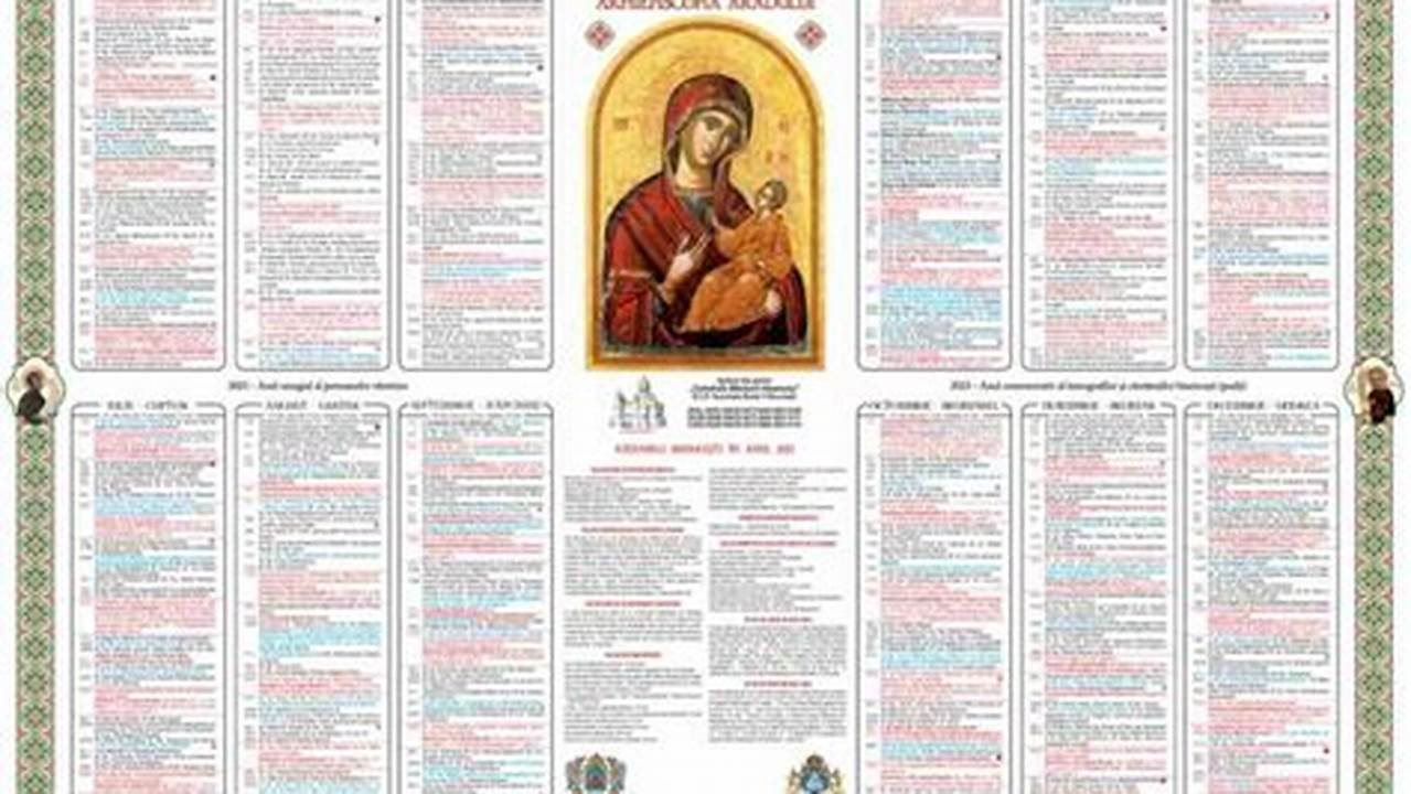 Calendar 2024 Aprilie Ortodox