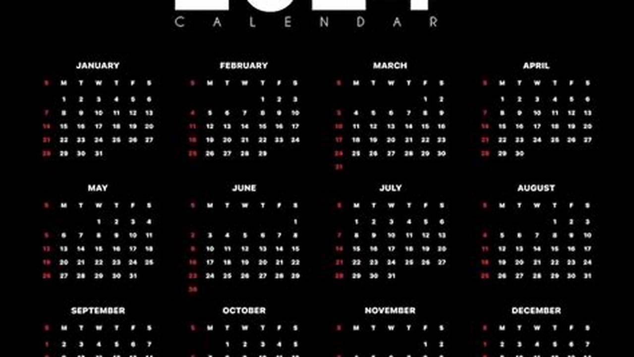 Calendar 2024 Dark