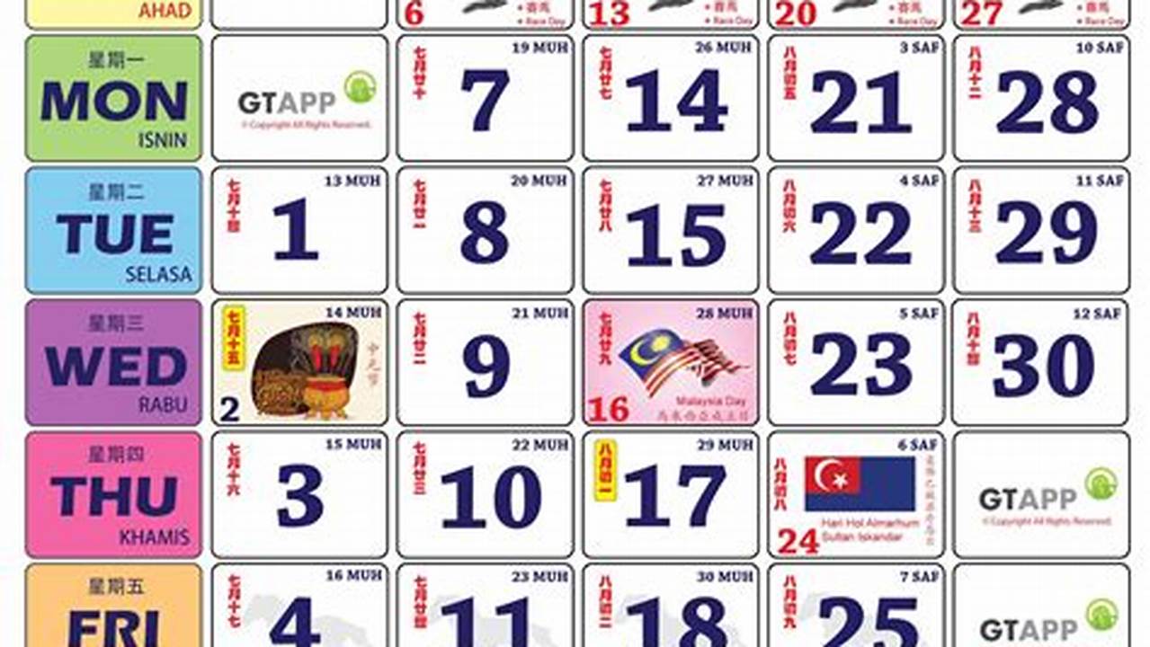Calendar 2024 Malaysia Chinese New Year