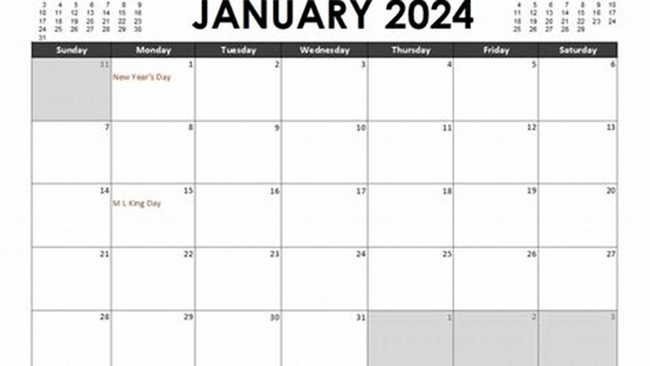 Calendar 2024 Planner Excel