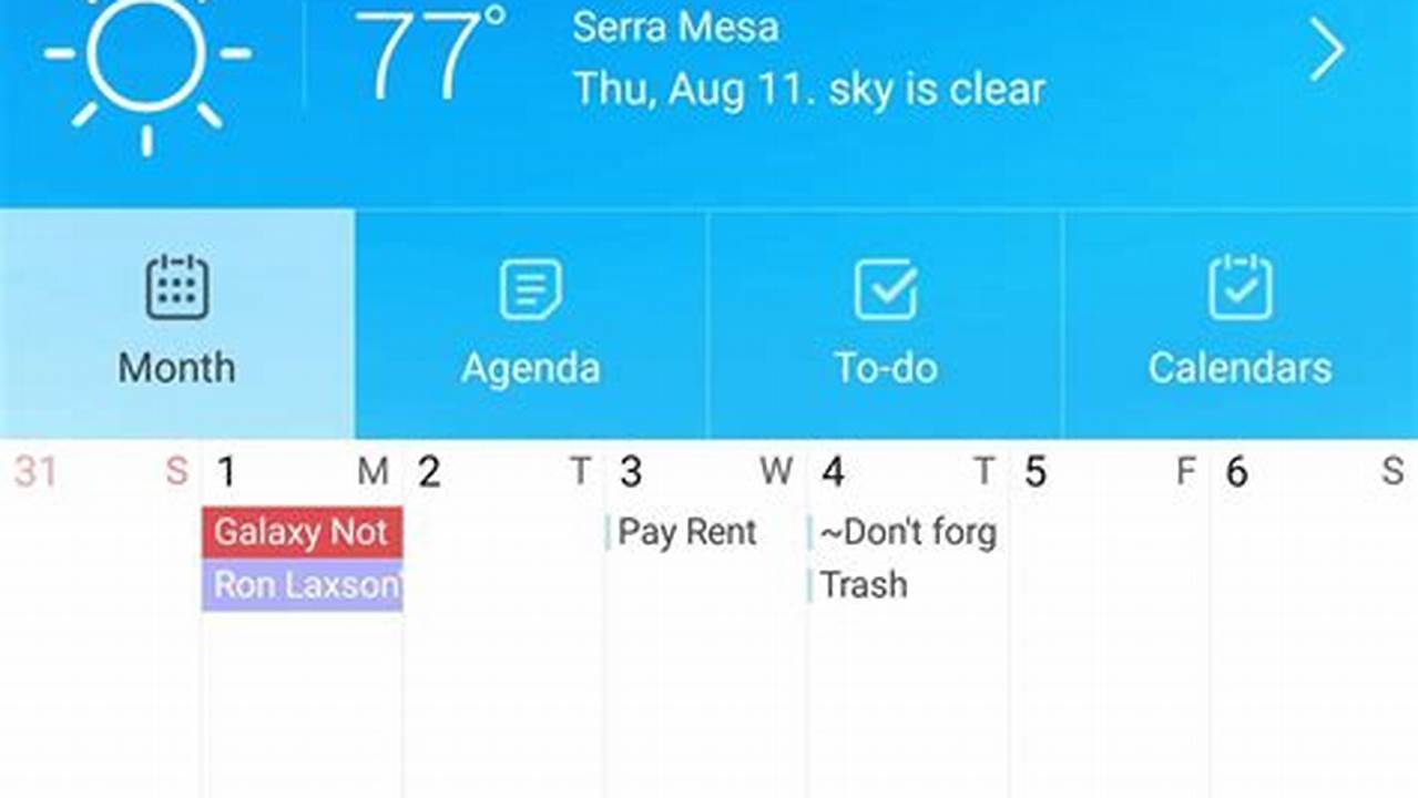 Calendar App 2024 Syncing