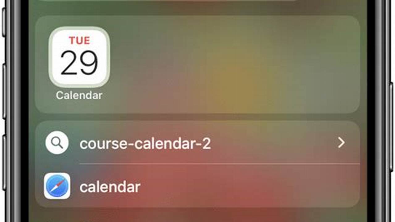Calendar App Missing From Iphone