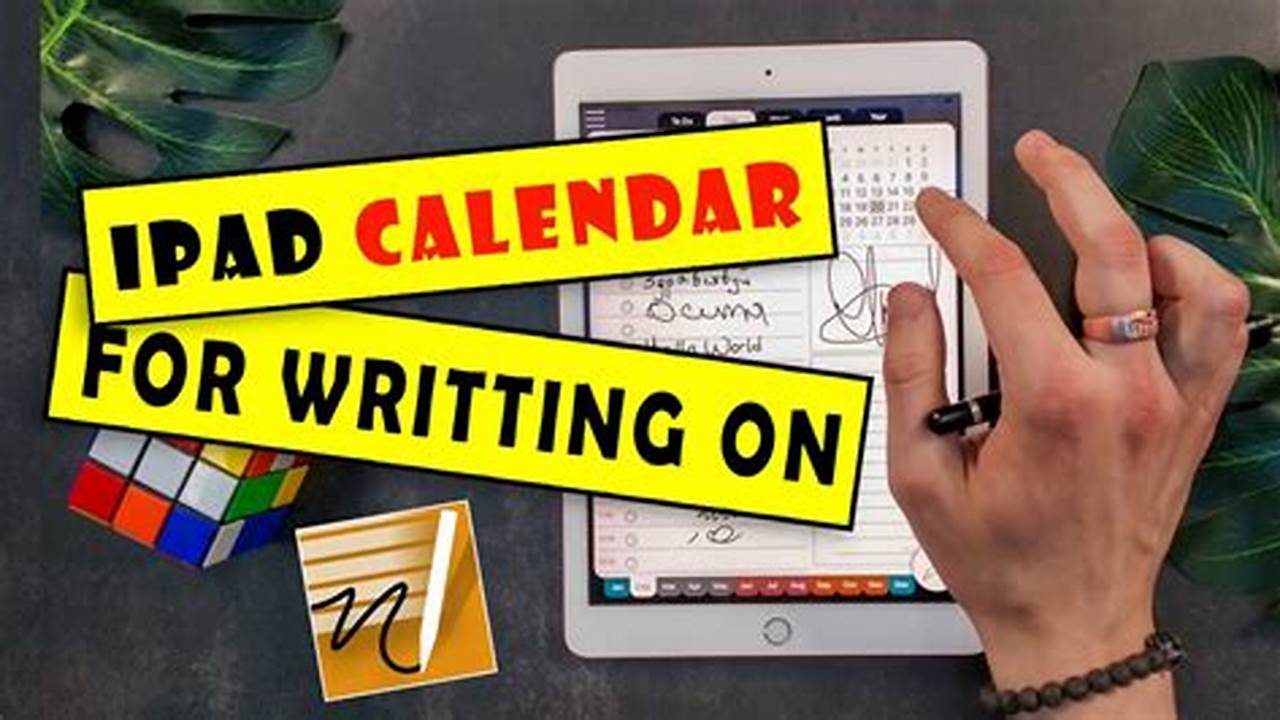 Calendar App With Apple Pencil
