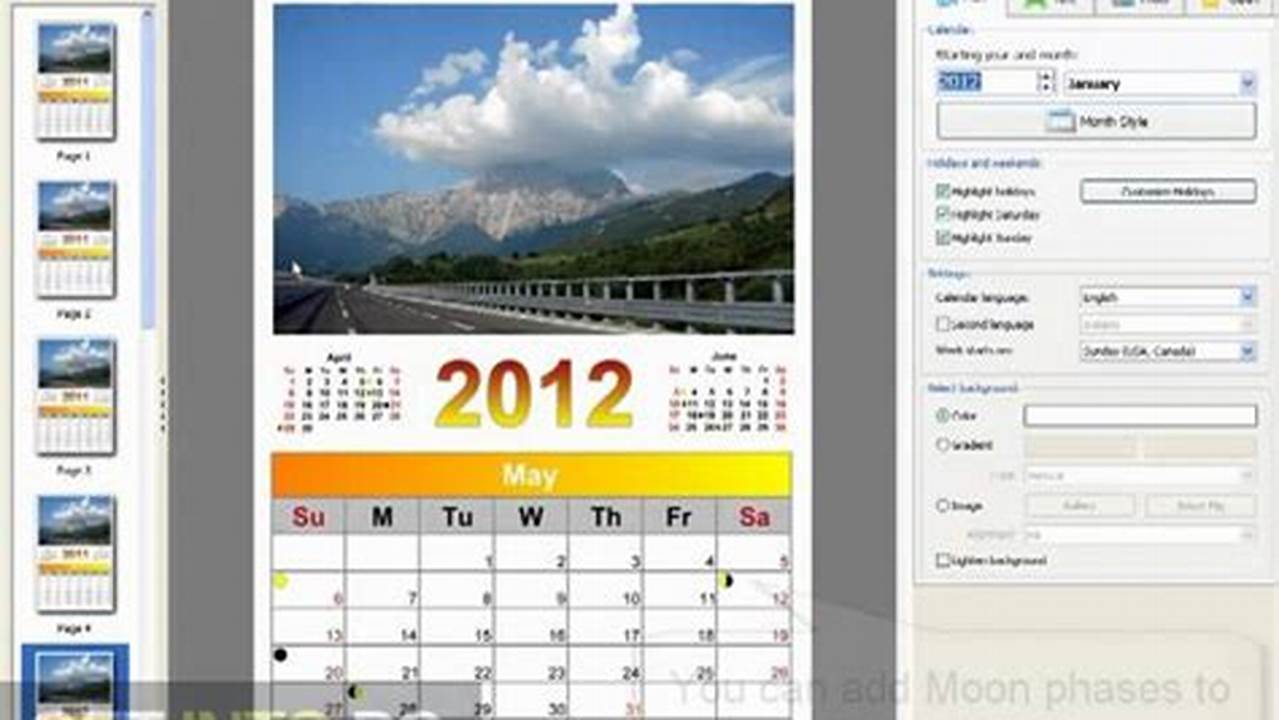 Calendar Creator Plus Free Download