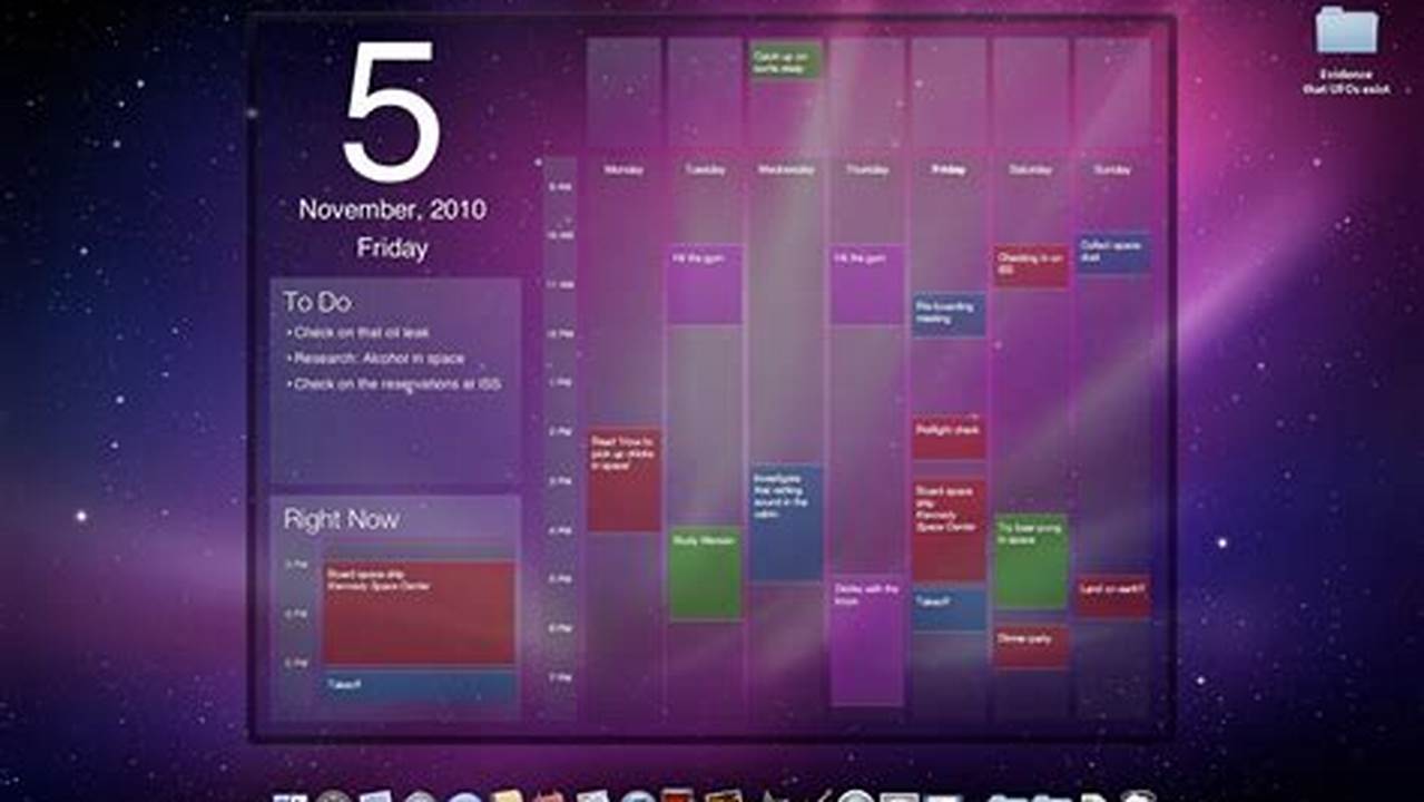 Calendar Desktop Widget Mac