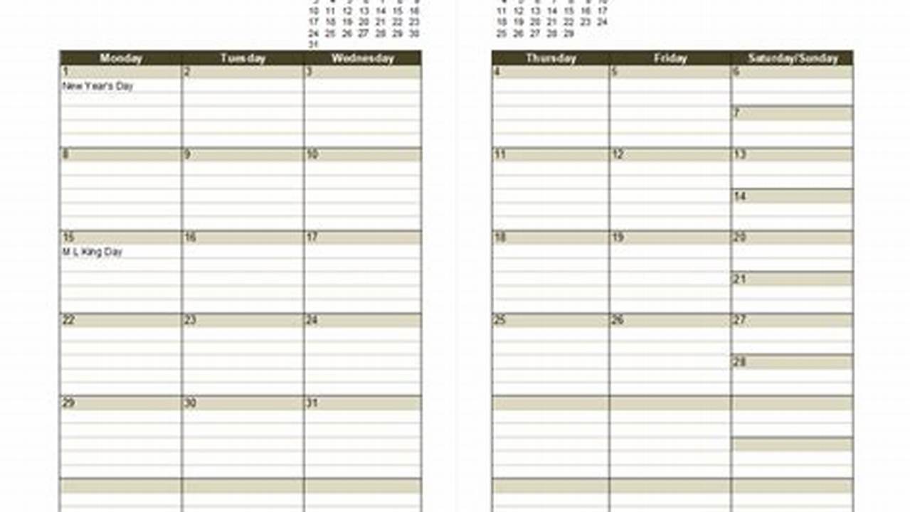 Calendar Diary 2024