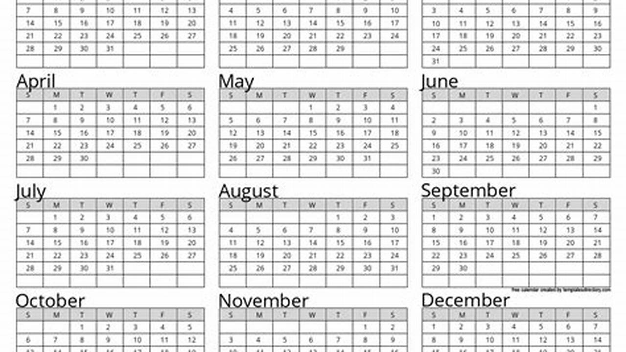 Calendar Full Year 2024