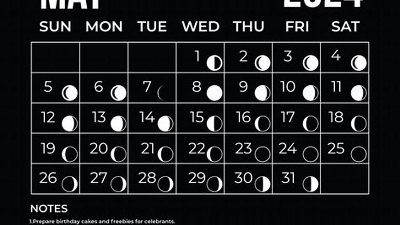 Calendar May 2024 Lunar Phases