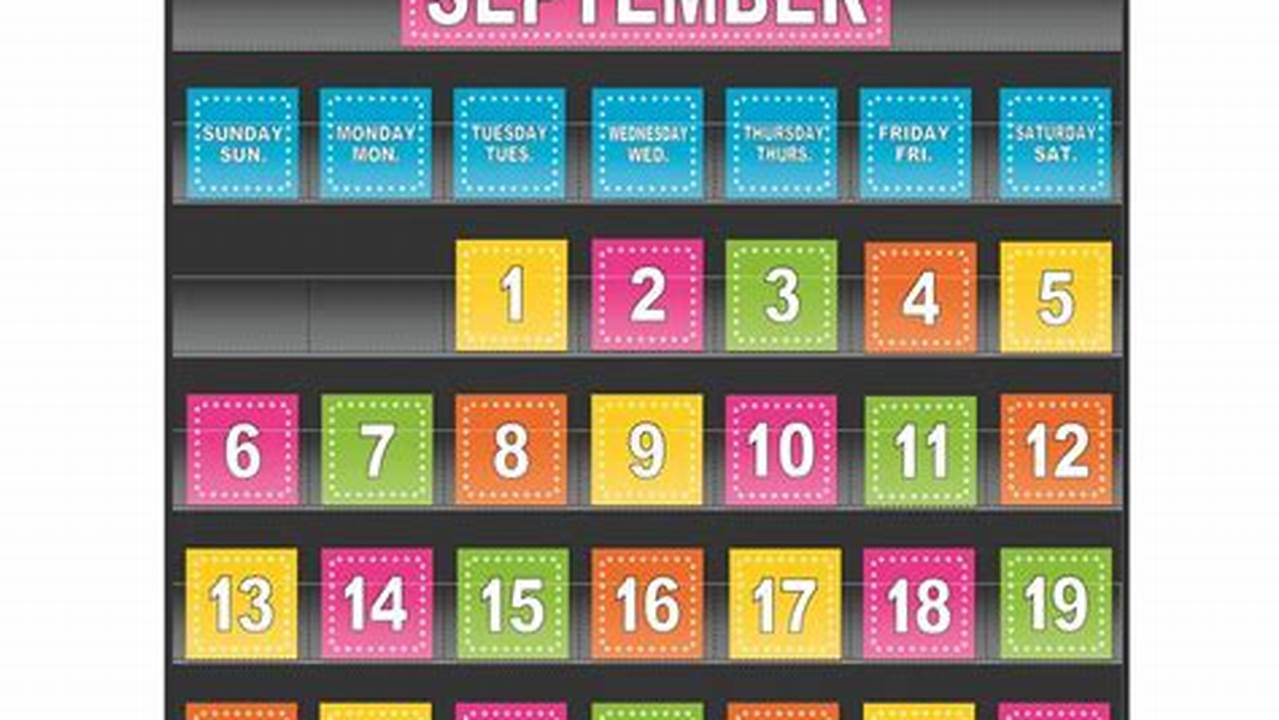 Calendar Pocket Chart Printables