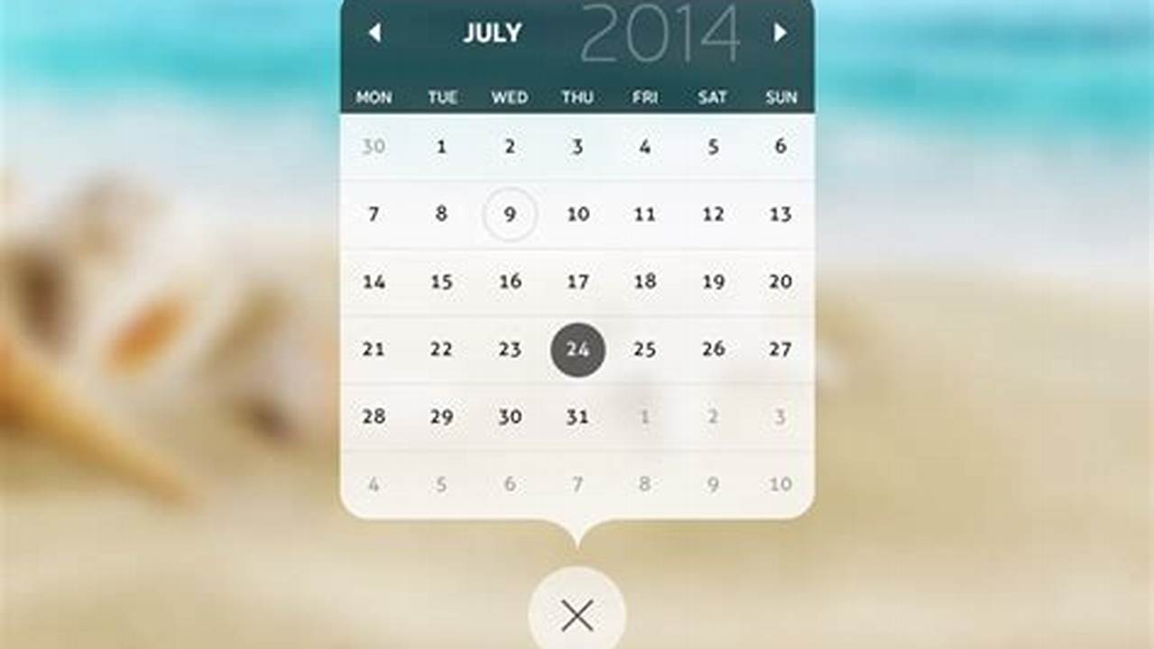 Calendar Pop Up On Iphone