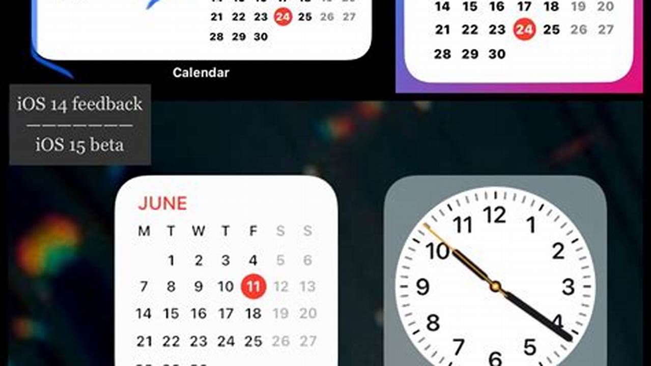 Calendar Widget Ios