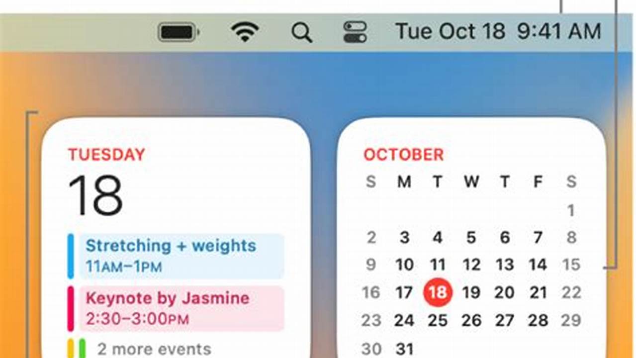Calendar Widget Macbook Pro