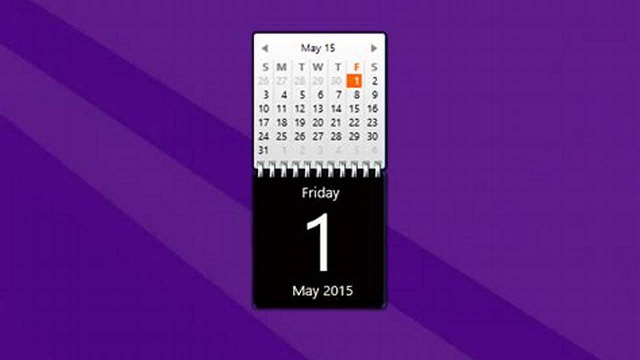 Calendar Widget Windows 10 Download