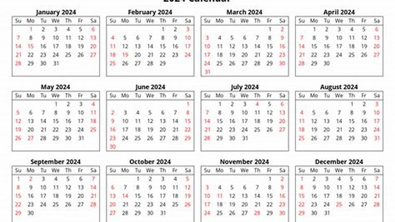 Calendar With Calendar Weeks For 2024 Toyota