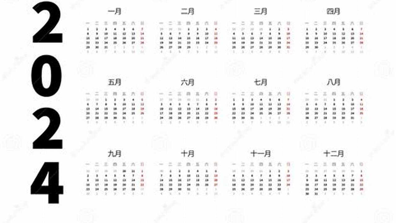 Calendario Chino Ano 2024