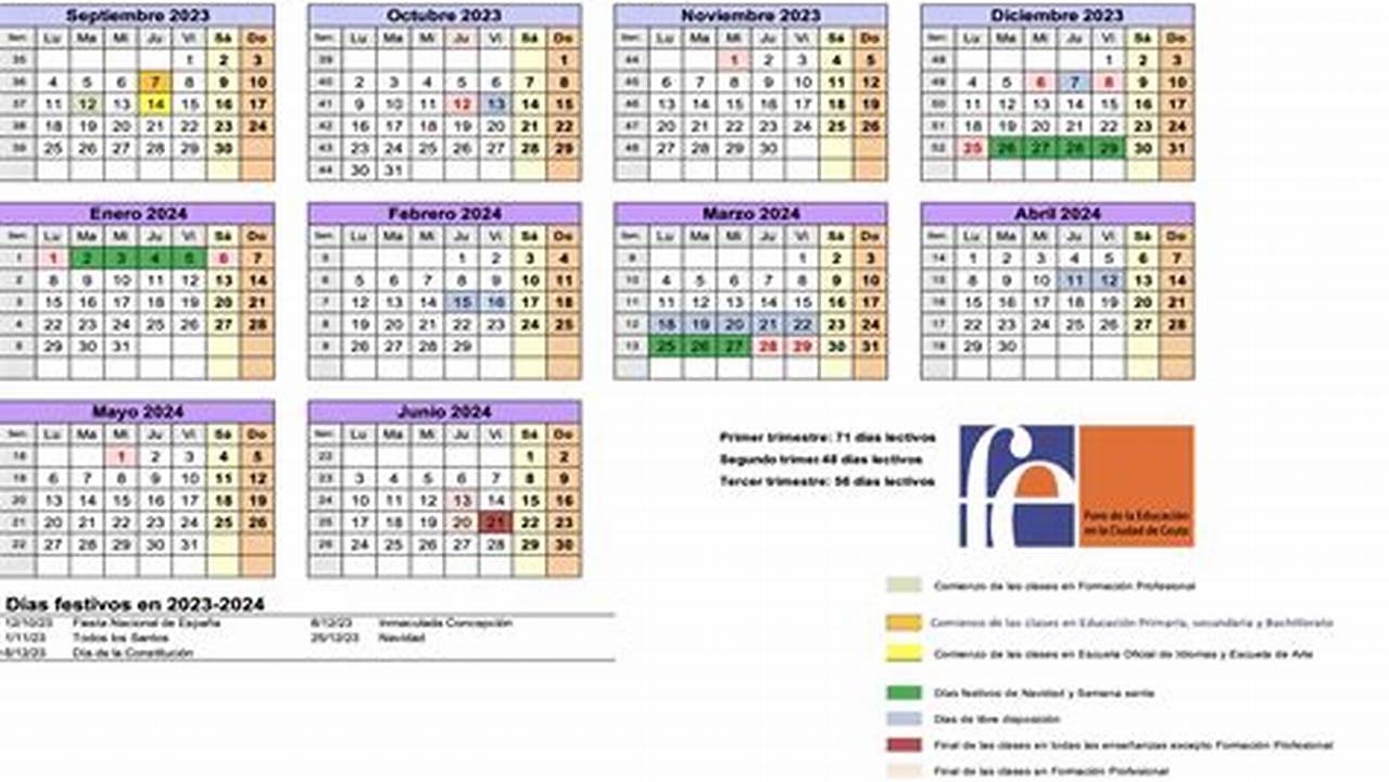 Calendario Escolar Desert Sands 2024-24