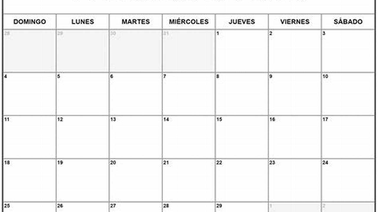 Calendario Febrero 2024