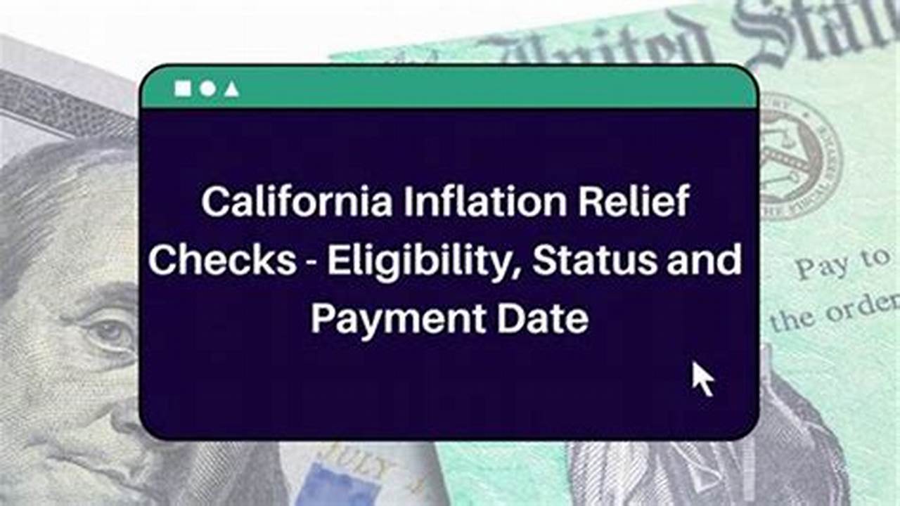 California Inflation Relief Checks 2024